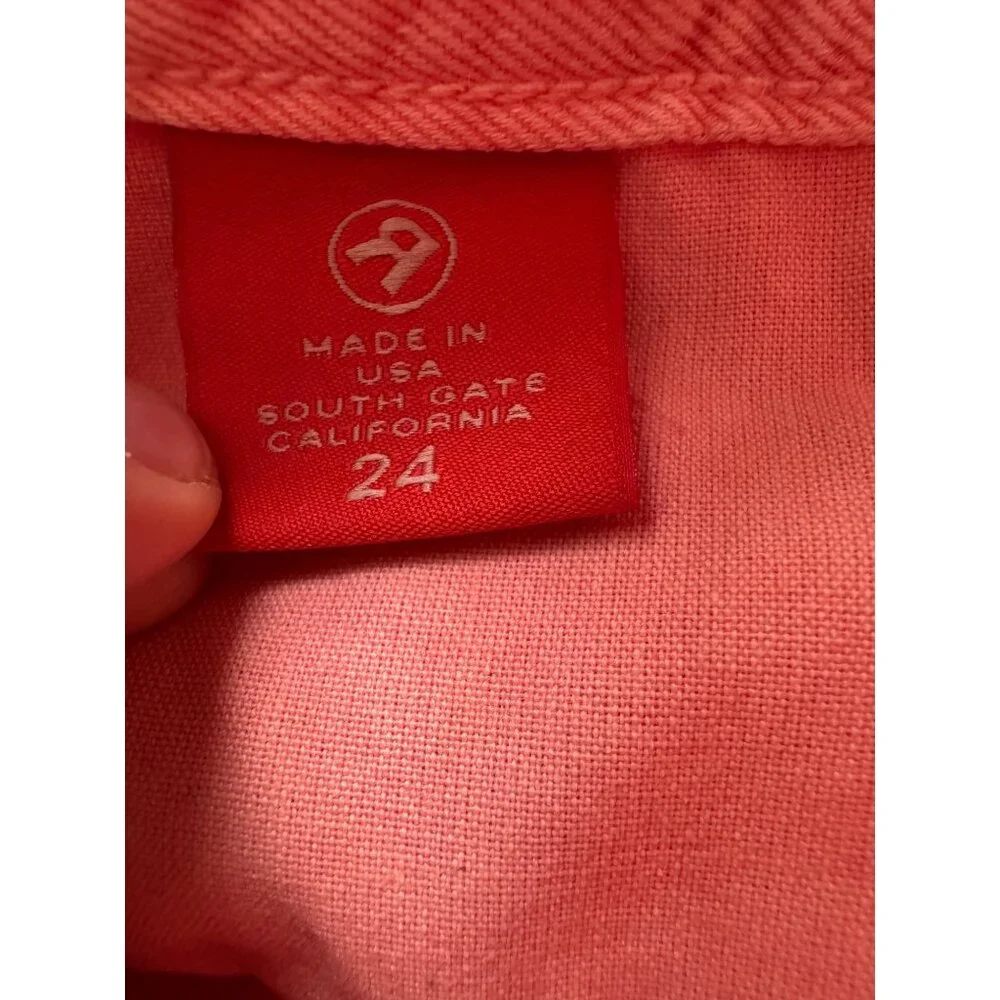 Big Star Womens Pink Capri Pants NWT Size 24 Made In USA Cotton Blend - Picture 5 of 12